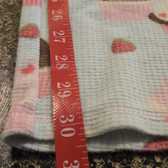 PJ Studio Pink Blue Cupcake Pajama Set Pink Top Drawstring Pants Women size L - Picture 14 of 16